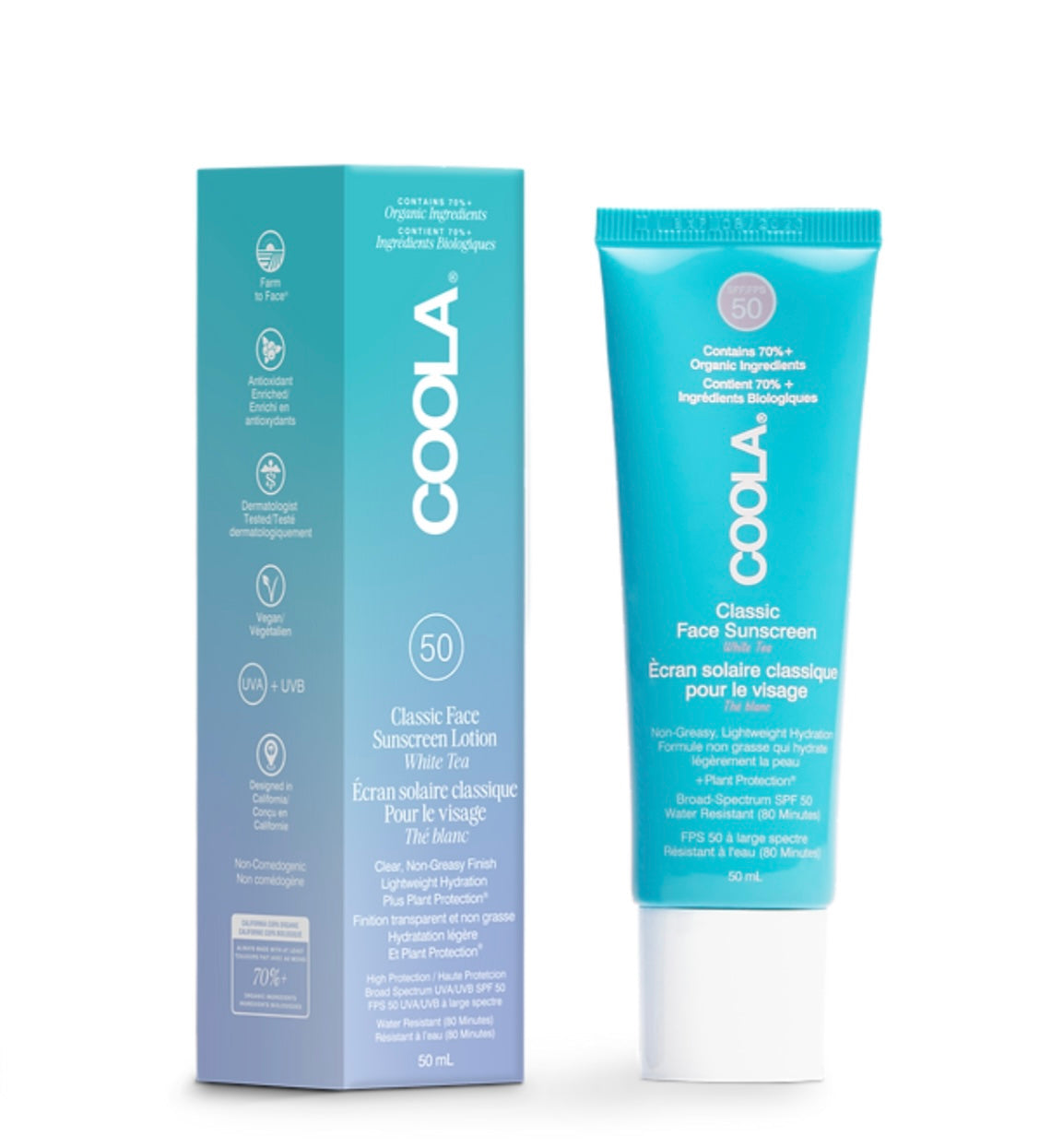 Lotion solaire classique pour le visage