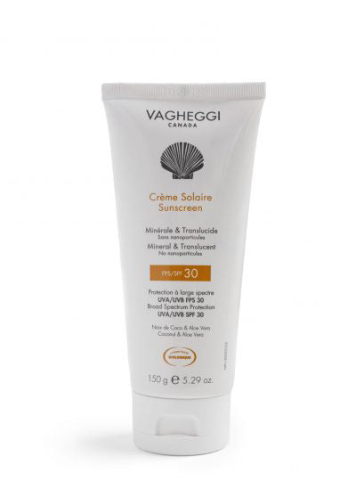 Crème solaire minérale et translucide FPS 30